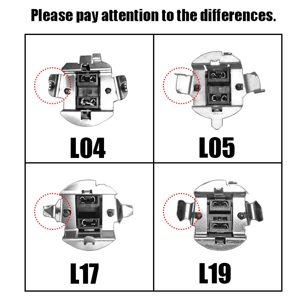 h7 Adapter L05B for installation of LED lamps in Nissan Qashqai,Buick Regal,Larcosse,Excelle,For Volkswagen,Benz,Audi,BMW, 2 pcs