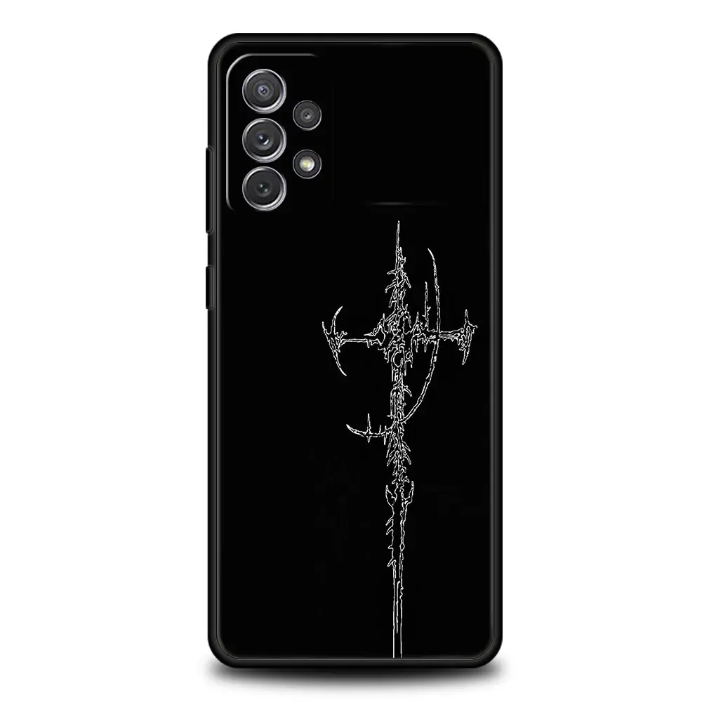 Cyber Sigil Cross Line Protective Phone Case Cover