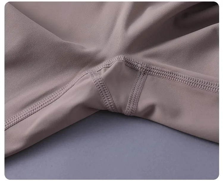 Nackte, eng anliegende Fitnesshose, Damen-Stretch-Sporthose, Leggings, Laufen, Übergröße, Frühlings- und Sommer-Yogahose – Detail 10