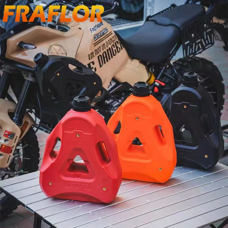 6L Spare Fuel Can Tank Petrol Water Tanks Jerrycan Gas Can Gasoline Oil Container Fuel-jugs Motorcycle Car With Spout