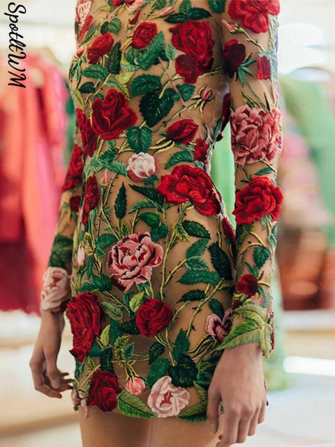 embroidered dresses for women