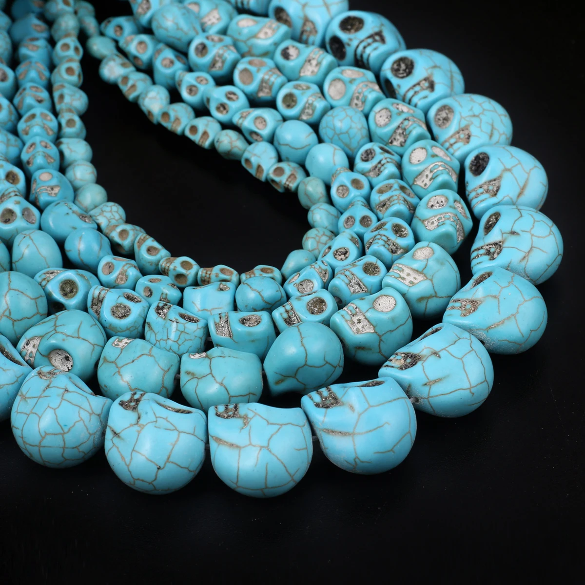 Skull Turquoise Beads 5