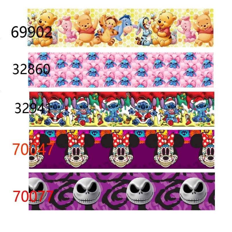 Csustom Disney Rope 10yards Disney Grosgrain Ribbon Printed Packing for Hairbows Sewing ...