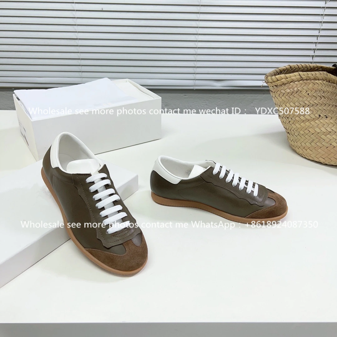 mocasines luxury Dexun shoes 2023 new leather lace-up small white shoes women's round head versatile flat sports casual shoes