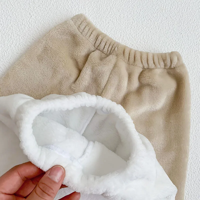 Baby Girls Flannel Pajama Set Thick Home Wear