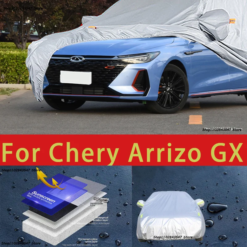 

For chery Arrizo GX Outdoor Protection Full Car Covers Snow Cover Sunshade Waterproof Dustproof Exterior Car accessories
