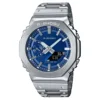 Sport Digital Electronic Unisex Watch Alloy Large Dial Dual Display World Time LED Auto Hand Lifting Lamp Steel Strap Oak Series 4