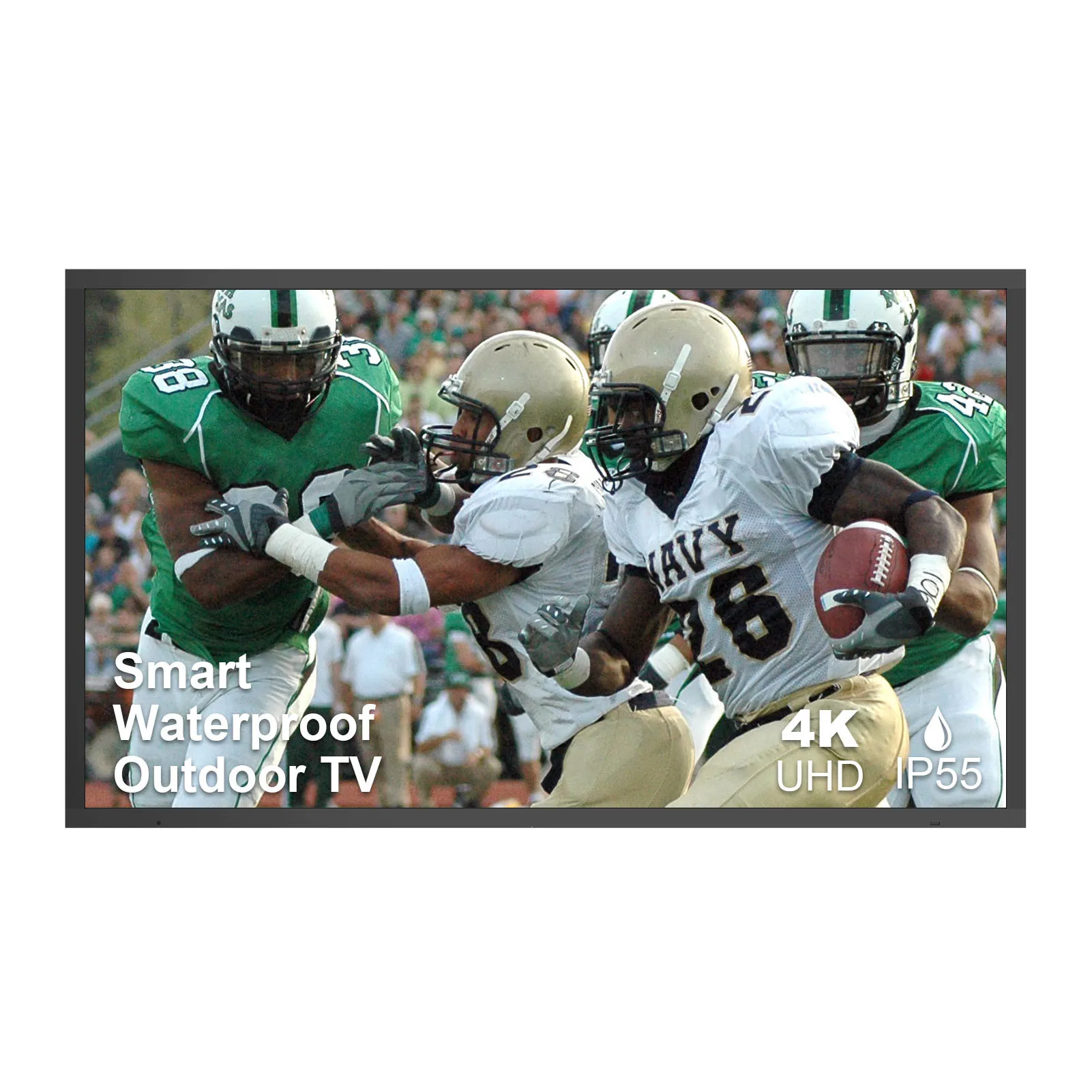 55 Inch Weatherproof Outdoor Television 4K Outdoor TV with 700 Nits Brightness Smart TV Wireless IP55