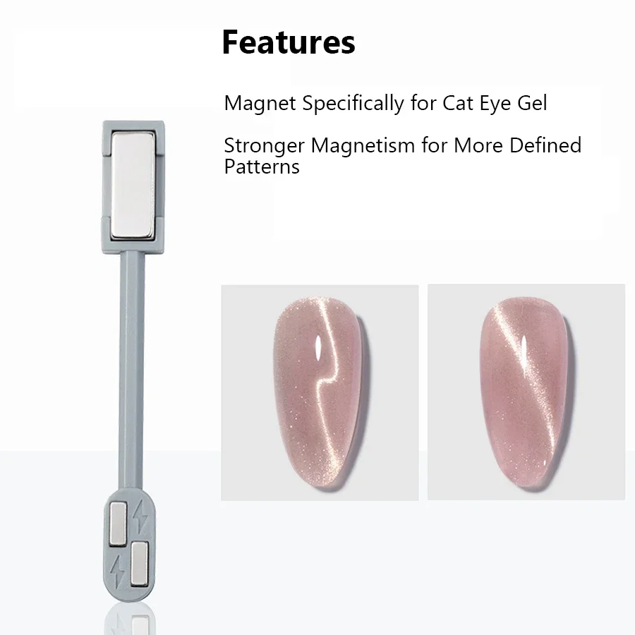 Dual-Ended Magnetic Strip Nail Art Tool Lightning Strong Cat Eye Gel Polish Magnet for Creative Home Beauty Design