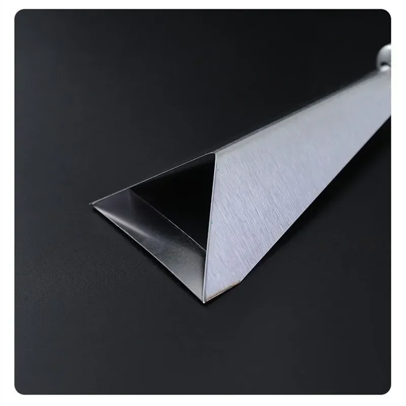Kitchen Gadgets Stainless Steel Triangle Fruit Platter Non-slip Carving Knife Artificial Spoon Tools Dining Bar Home Garden