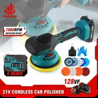 ONEVAN Cordless 21V Car Polisher Electric Polisher Automobile Car Polishing Sealing Glaze Machine For Makita 18v Battery 1