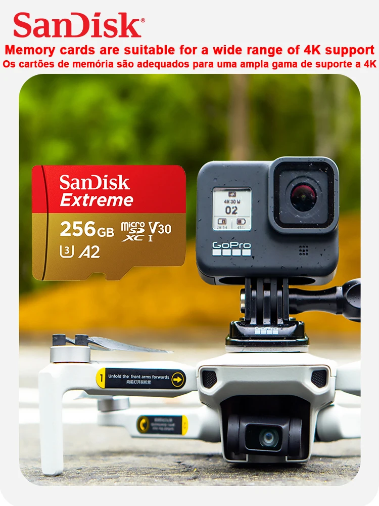 SanDisk ͽƮ ũ SD ī, ÷ ޸ ī, U3, 4K, V30 , ũ ī, 512GB, 1TB, TF ī, 64GB, 128GB, 32GB