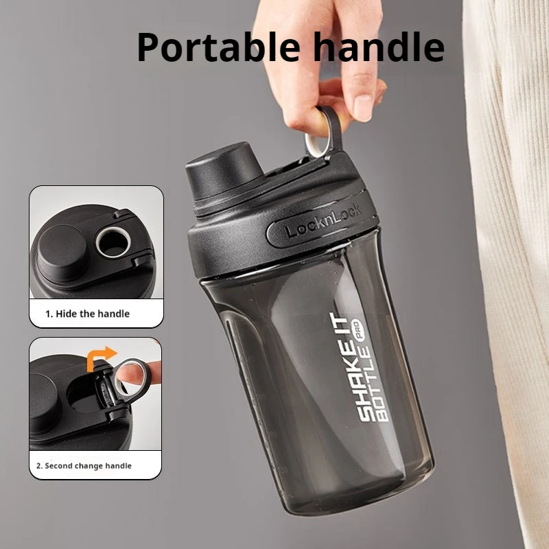 Sports Water Cup Men Fitness Rocking Cup Summer Women Portable Anti Fall Water Temperature Resistant Shaker White