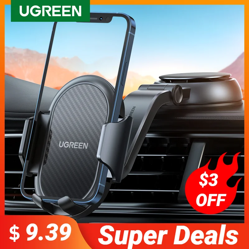 UGREEN Car Phone Holder Stand Gravity Dashboard Phone Holder Mobile