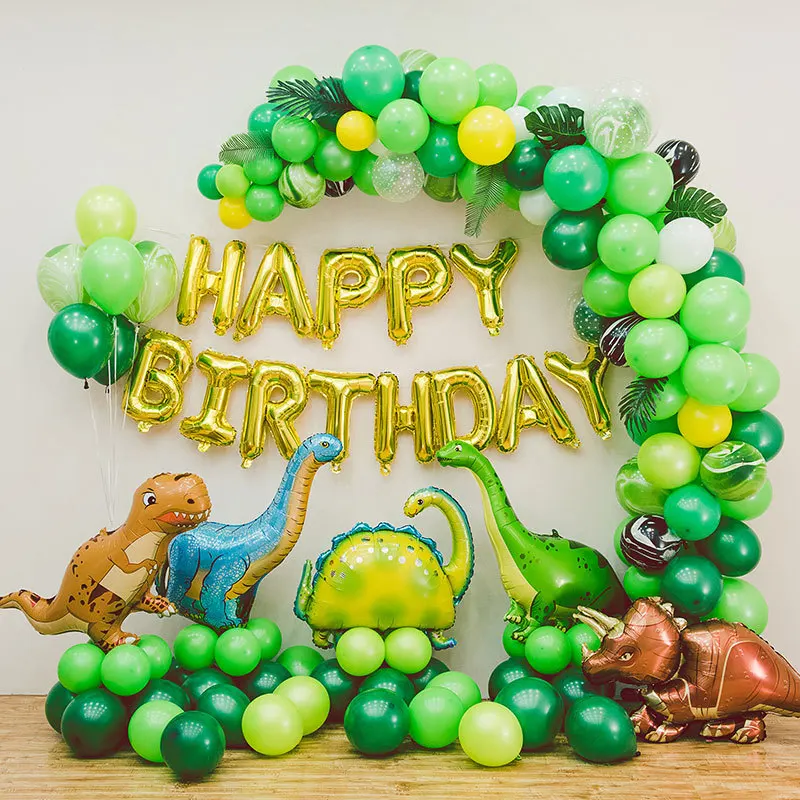 

Dinosaur Balloon Garland Arch Kit Dinosaur Foil Balloons for Kids Boys Birthday Party Baby Shower Background Decor