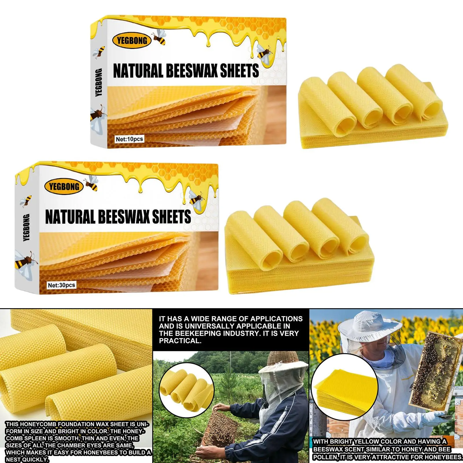 Beeswax Sheets Beekeeping Tool Beekeeping Foundation Sheets Beeswax for