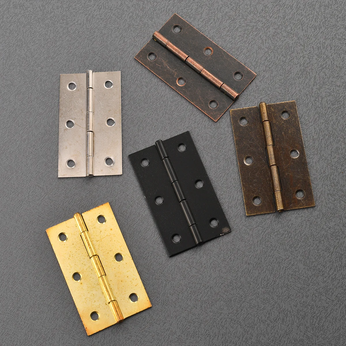 Antique retro 3-inch hinge wooden box, gift box, packaging, luggage, hardware accessories, cabinet 73 * 44mm