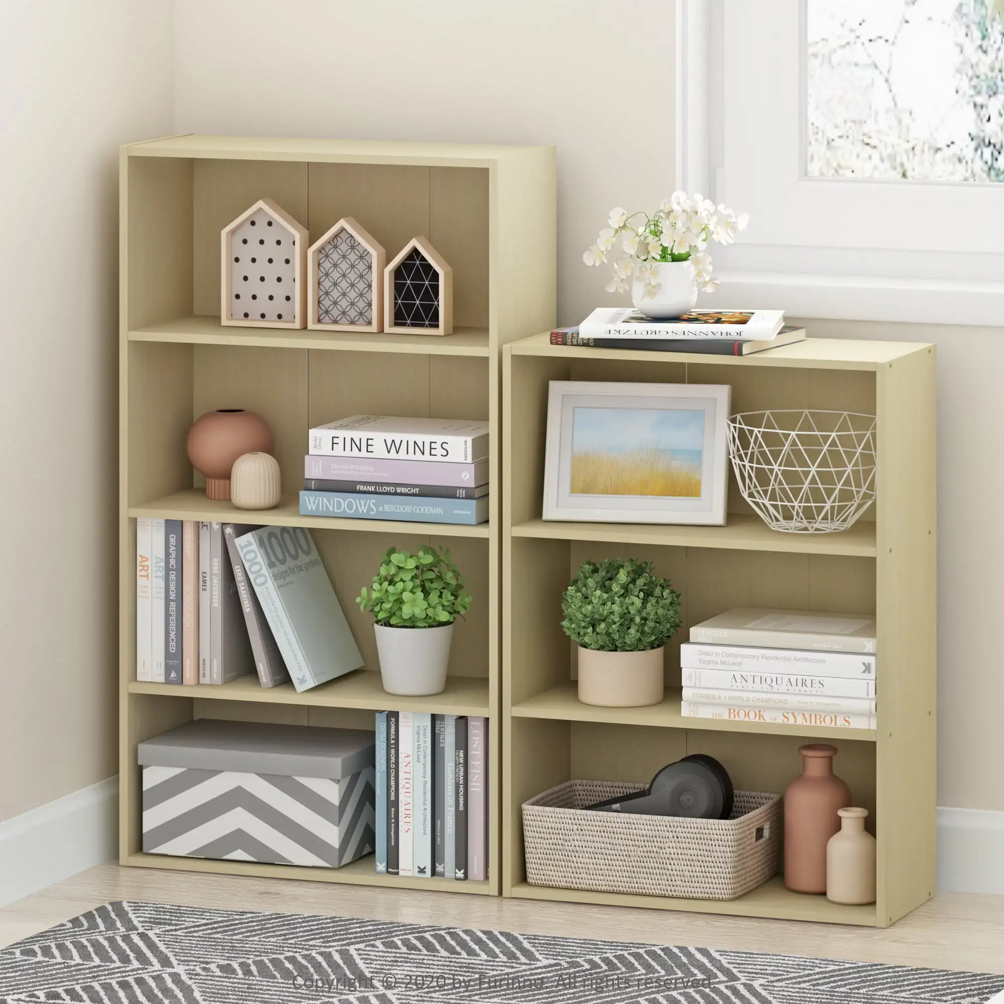 

Furinno Pasir 3-Tier Open Shelf, Maple