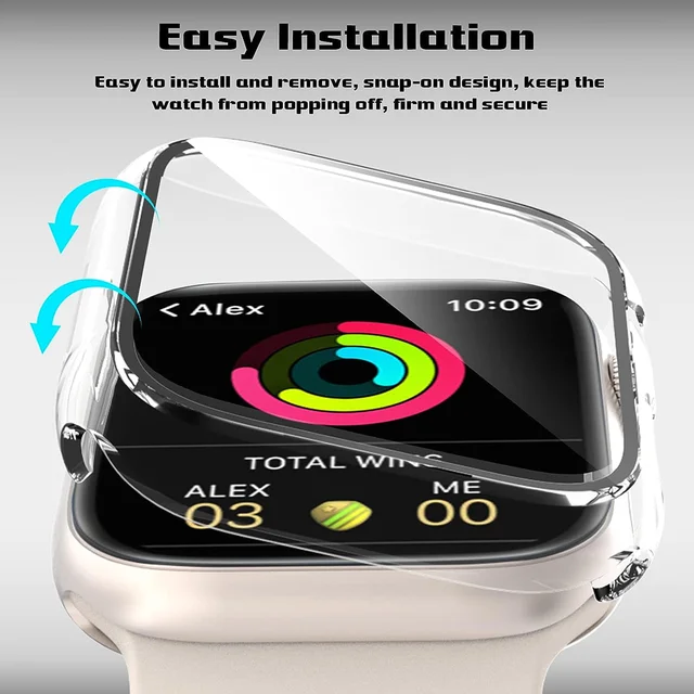 내 애플 워치를 위한 내구성 있고 세련된 보호: HUBANDE의 PC 범퍼 스크린 보호대 케이스
