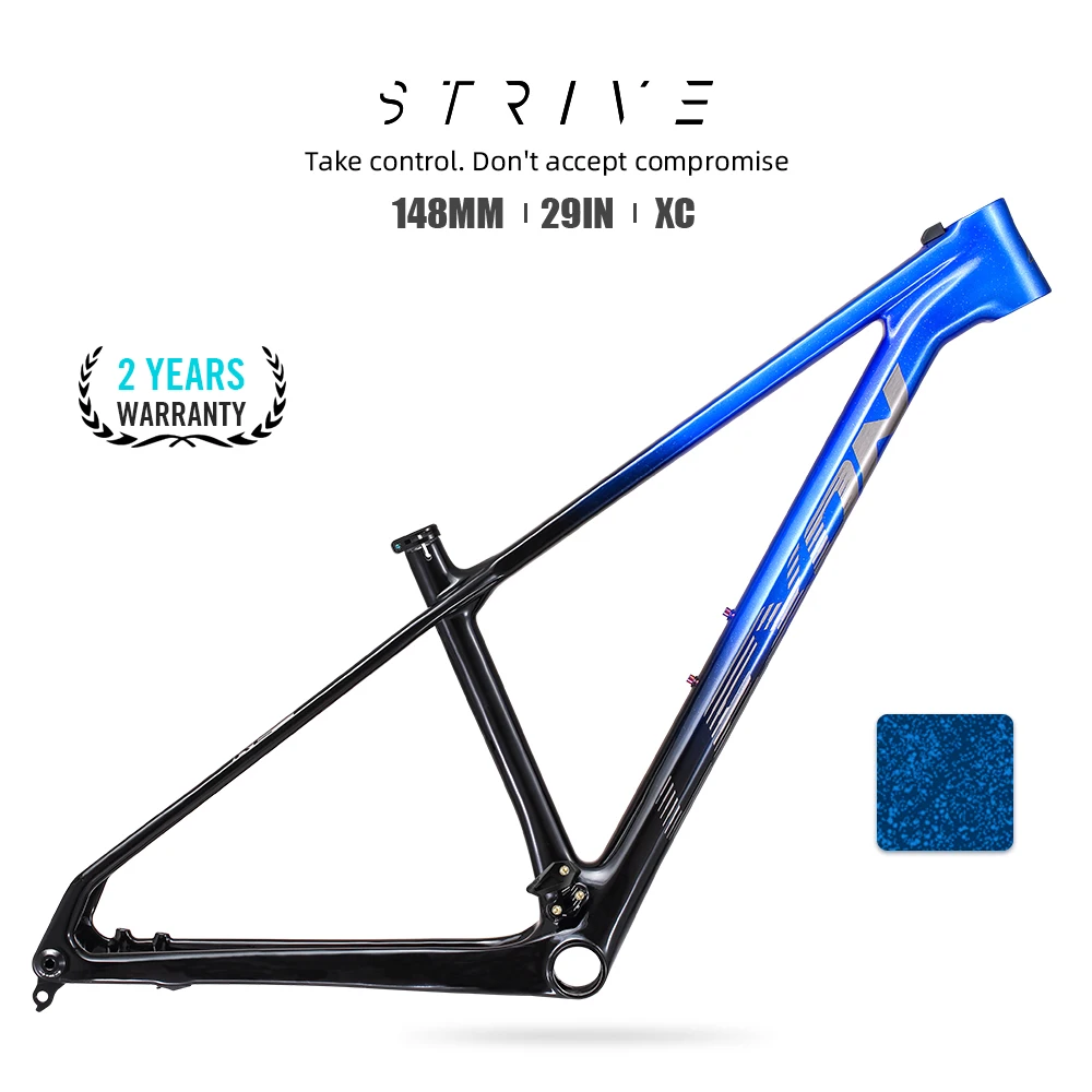 

LEXON 2023 STRIVE Carbon Frame 29ER 148 Boost Hard-tail MTB Bike Frames 15/17/19inch 29 Bicycle Frameset Mountain Cycling Parts