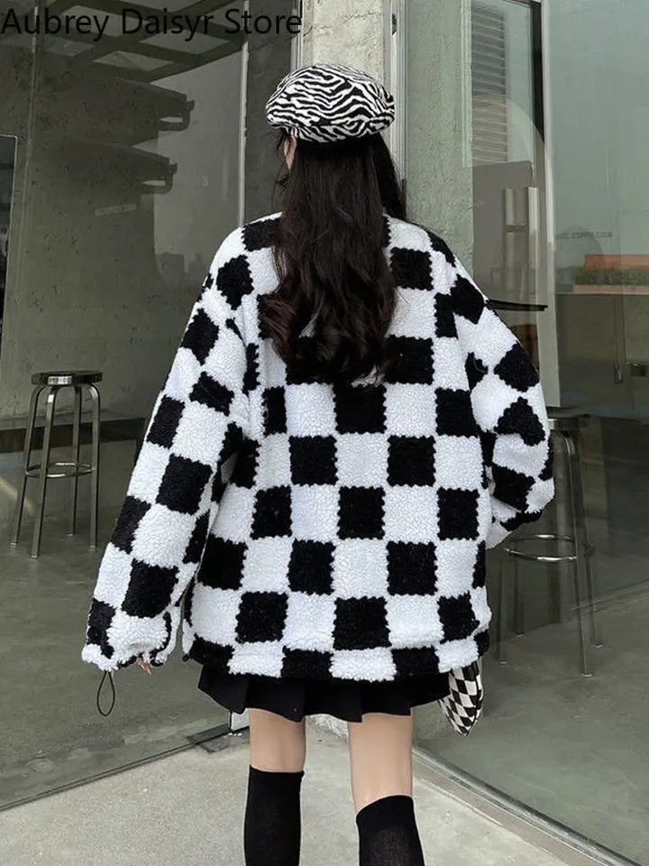 Winter Leather Jacket Women Streetwear Warm Thick