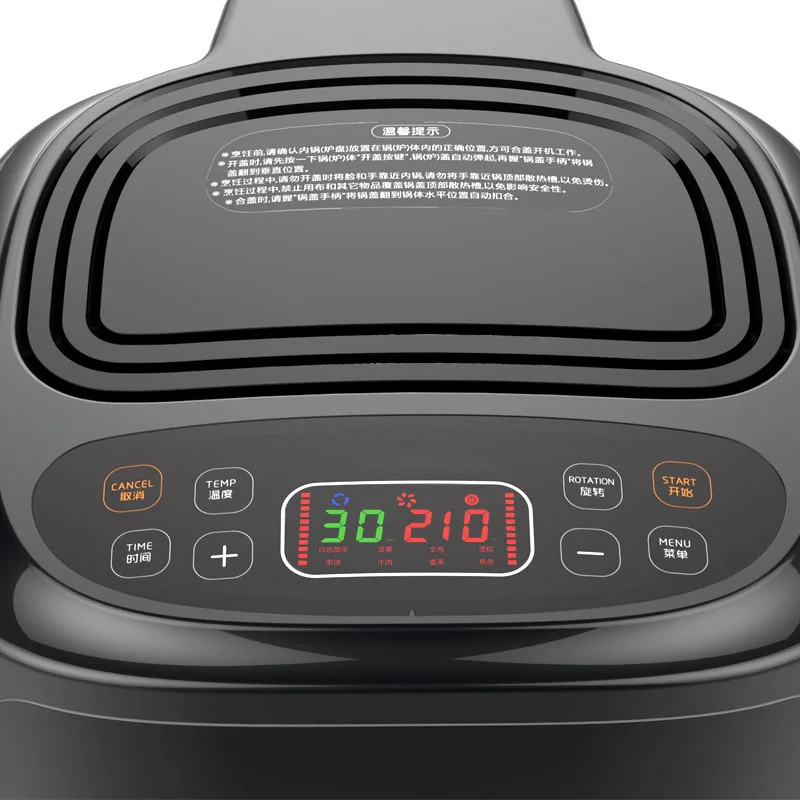 Household 8L Air Fryer Electric Fryer freidora de aire Electric Deep Intelligent Smokeless Chicken Frying Machine