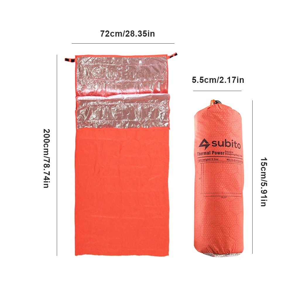 Saco de dormir ultraligero impermeable, saco de dormir individual para mantener el calor, saco de dormir de emergencia, equipo de supervivencia al aire libre