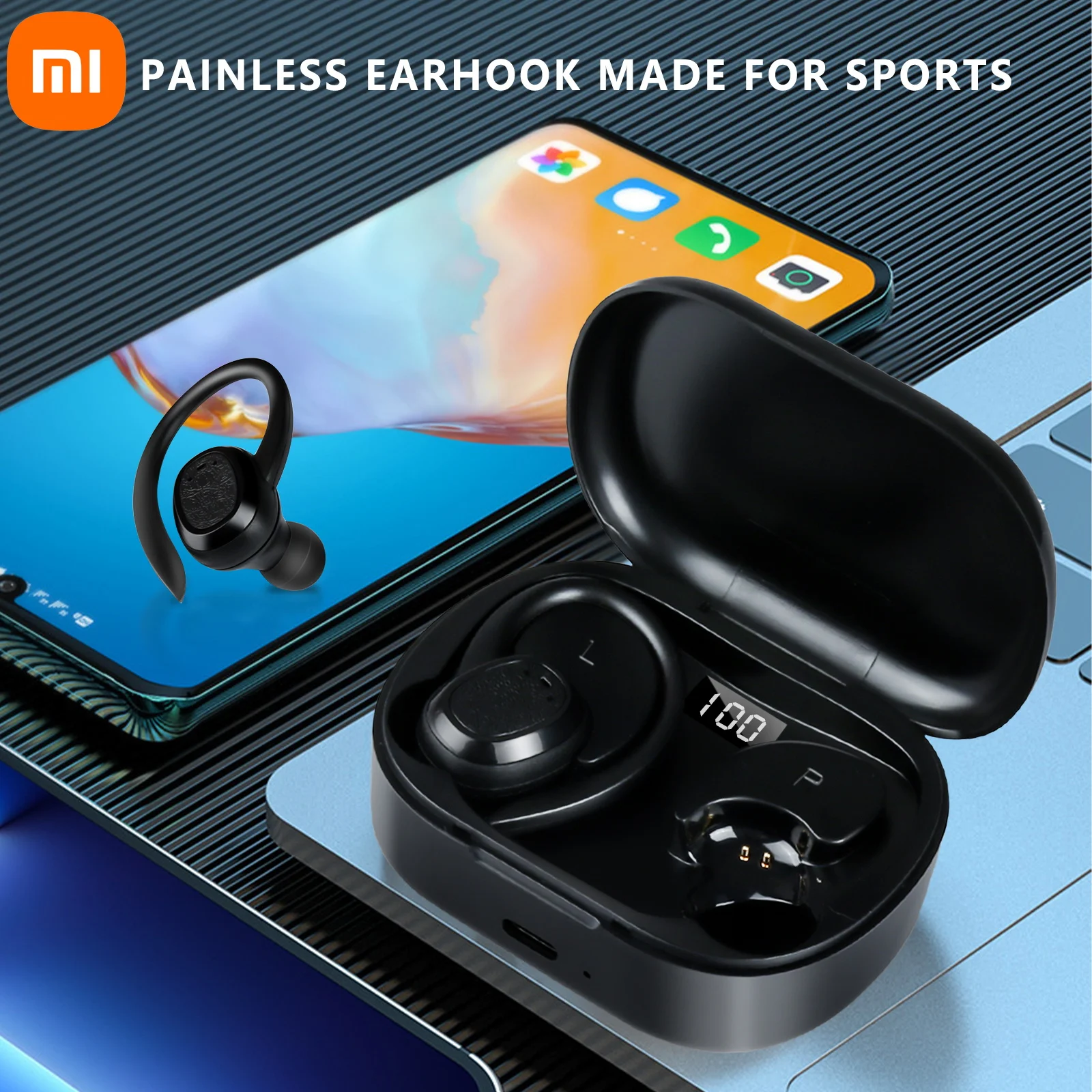 

XIAOMI S260 Earphone MIJIA TWS Bluetooth Headphone Ear Hook Sport Waterproof Wireless Earbuds With Mic Noise Reduction Headset