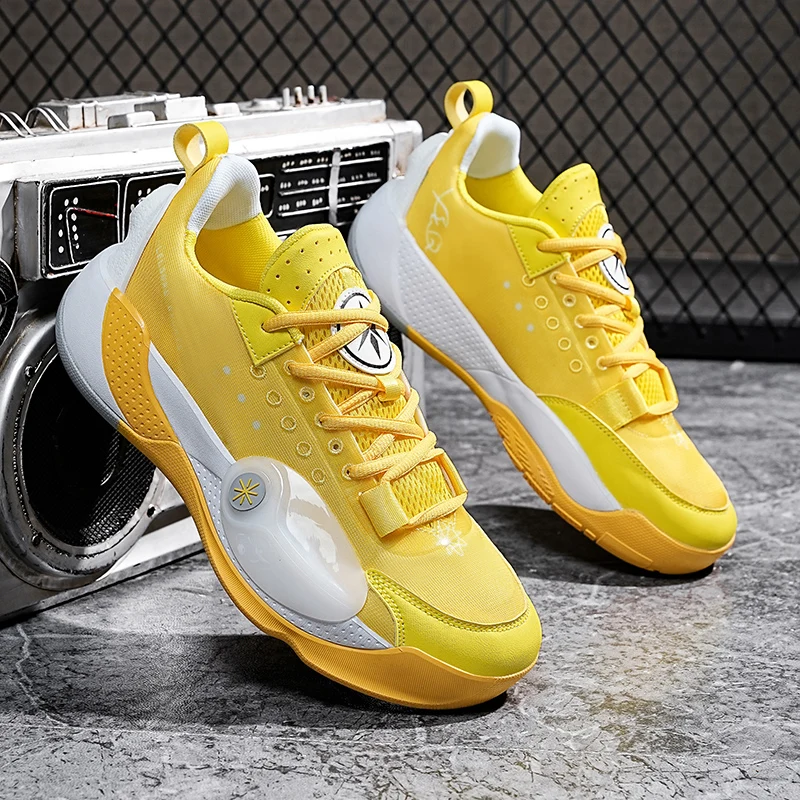 yellow womens basketball shoes