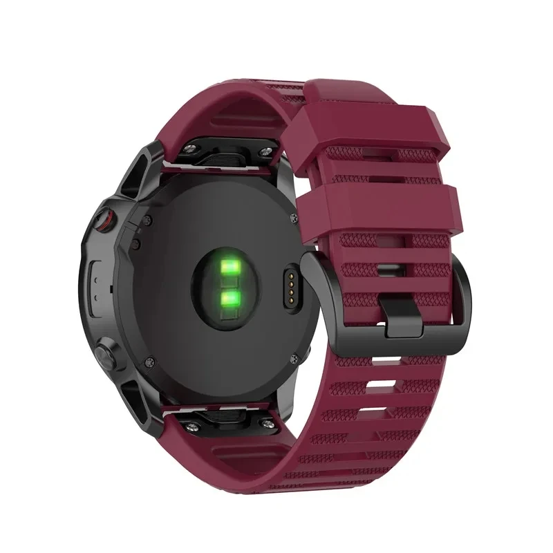 Silicone QuickFit Watch Strap - Premium Adjustable Band for Garmin Fenix and More