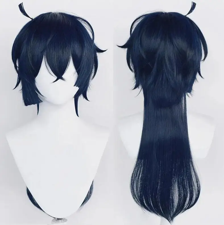 

Anime The Case Study of Cosplay Wig Vanitas no Karte Black Blue Heat Resistant Synthetic Hair Wigs