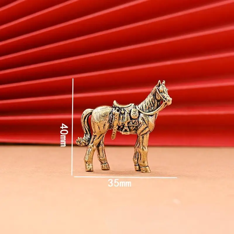 Horse Figure Home Decor Ornament Horse Brass Statue Ornament Get Rich Handicraft