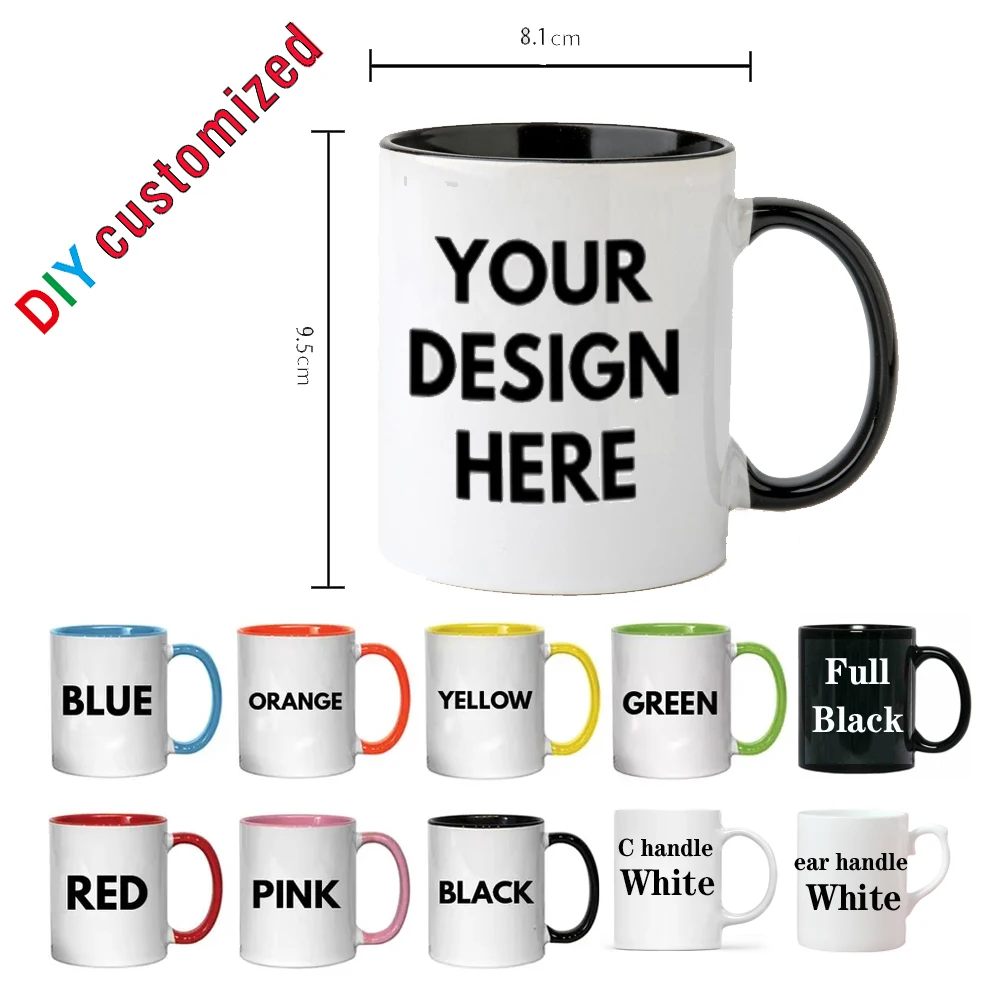 Personalized Photo Mug, Customize Family, Kids,Lovers,Logo, Text, Dog, Cat ,photos Mugs, Tea Milk Cup, Mother's Day Gift