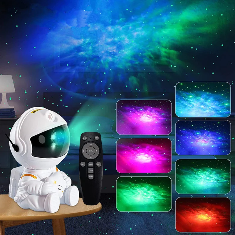 Astronaut Projector Starry Sky Galaxy Stars Projector Night Light LED Lamp  for Bedroom Room Decor Decorative Nightlights - AliExpress