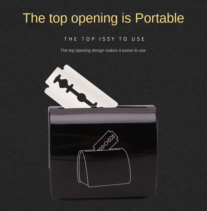 Description Picture 6 of itemBarber Sharps Storage Box Razor Blade Small Capacity Waste Collect Wast Hairdresser Waste Cutting Tool Recycling Safety Case