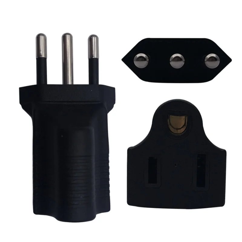 1PCS US 5-15R female to US AU UK EU 4.0/4.8mm swiss Italy Israel Sri Lanka India male power plug socket converter