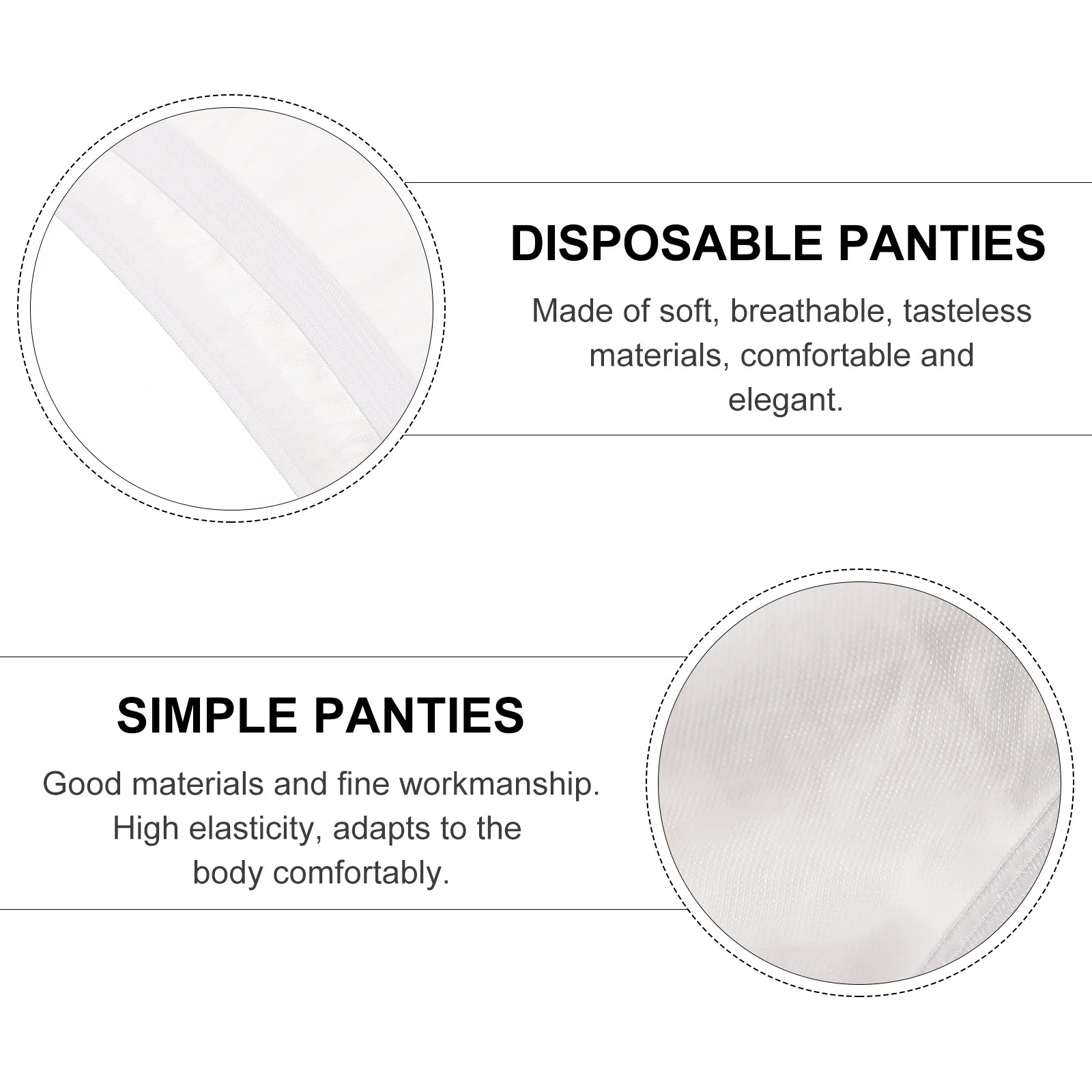 10 Pcs Men's Disposable Underpants Incontinence Man Pads Urinary for Brief Maternity Knickers Panties Travel Boy 5