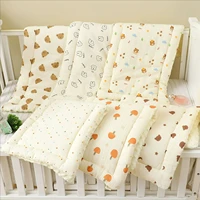 Cartoon Bear Baby Stroller Seat Cushion Cotton Soft Newborn Car Seat Pad Infant Pushchair Mattress Mat Kid Pram Accessories 3