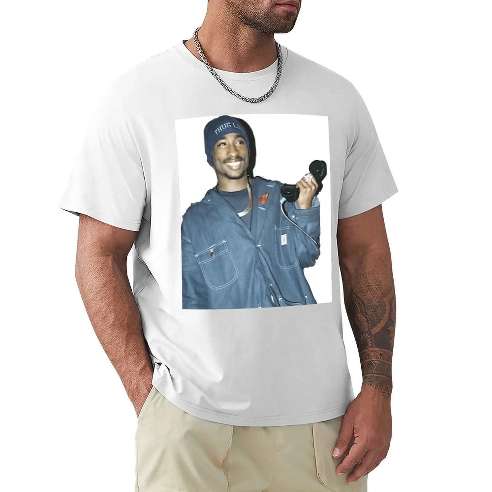 

Tupac simple photo T-Shirt sublime t shirt blank t shirts korean fashion mens t shirt graphic