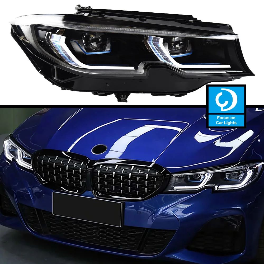 Car Front Headlight For BMW G20 G28 3 Series 20192022 M3 Laser LED