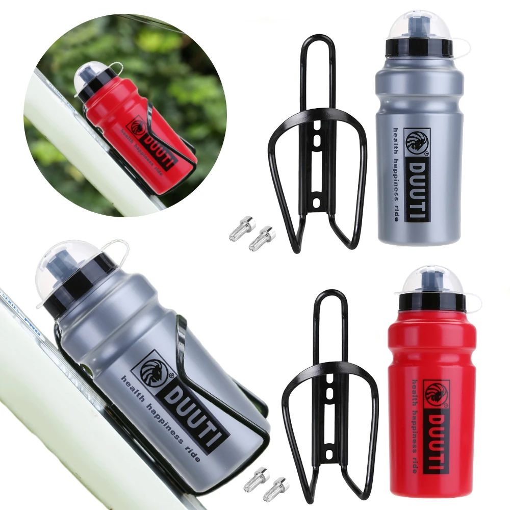 500ml MTB Bike Sports Water Bottle LDPE Holder Cage Rack For Outdoor Cycling Riding Drink Hiking Camping Accessories