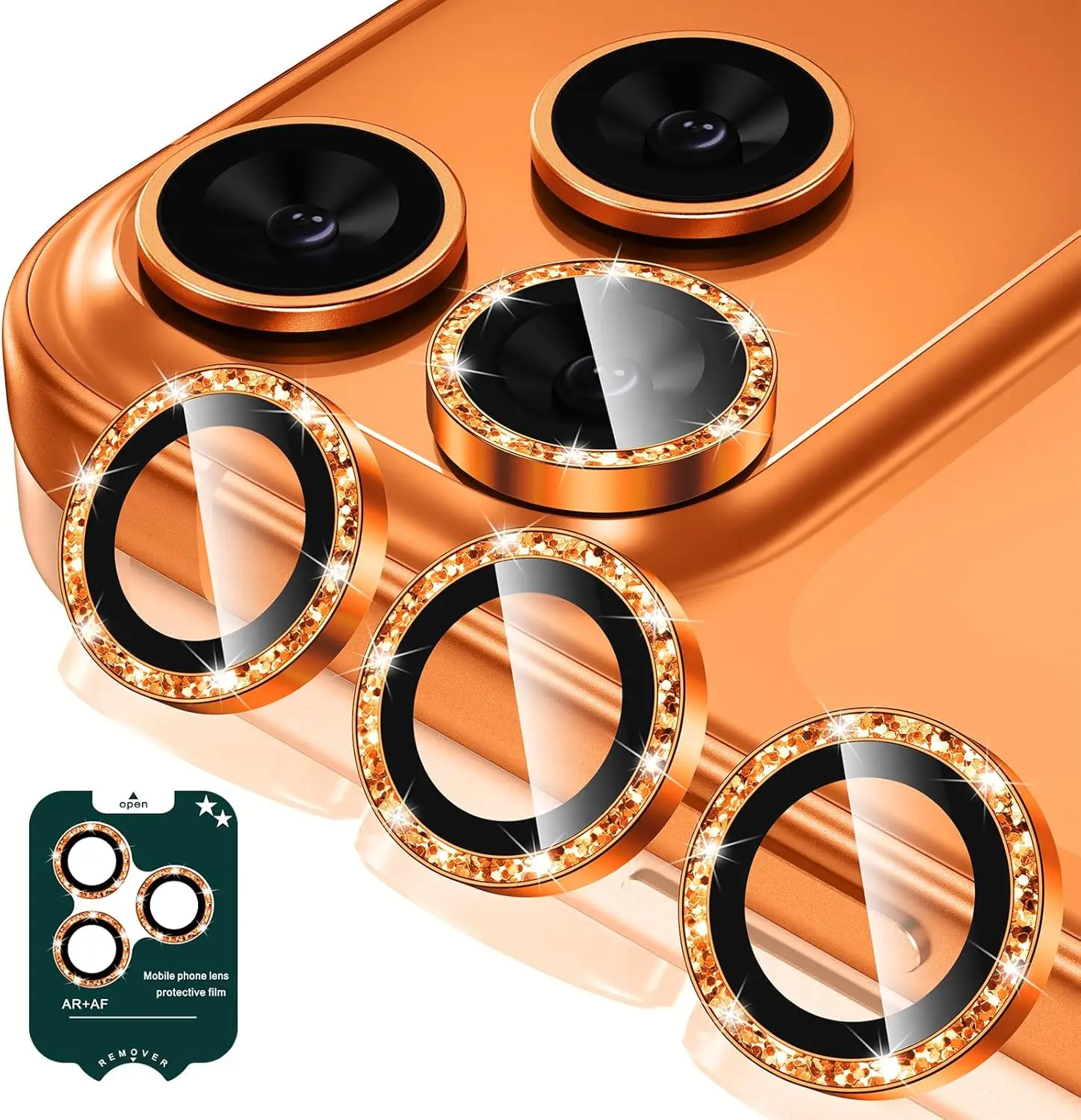 Premium Multi-Layer Camera Lens Protector with Tempered Glass Cover - Case Friendly
