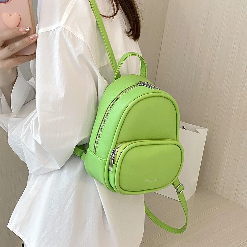 Fashion Leather Backpack Women Solid Color Luxury Designer Backpacks Female  High Quality Small School Backpack For Teenage Girls - Fashion Backpacks -  AliExpress