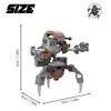 Space Wars Destroyer Droid Droideka Building Blocks Sets Droideka The Clone Robot Creative Building Blocks for Kids Gift 6