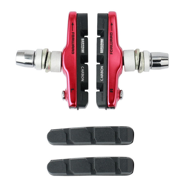 Carbon Rims V-Brake Blocks BMX Folding Bicycle Braking Pads Linear Pull Friction Wheel Brake Replaceable Inserts