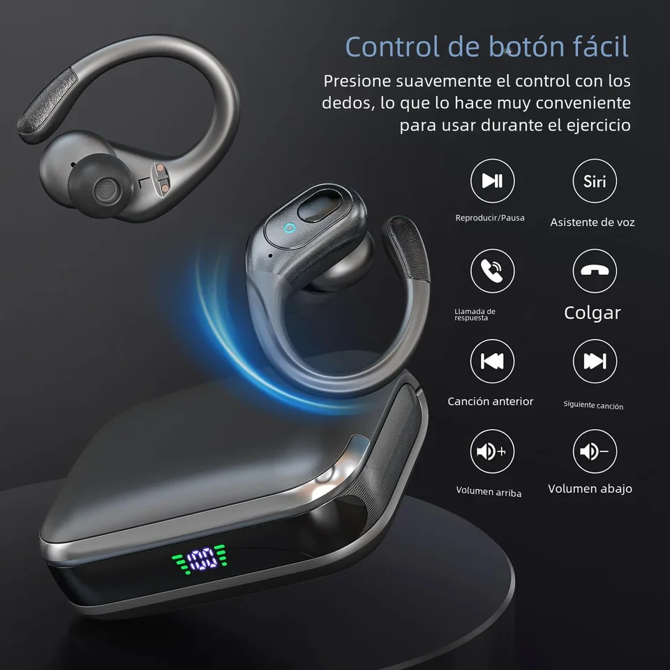 Auriculares inalámbricos TWS con Bluetooth, cascos impermeables