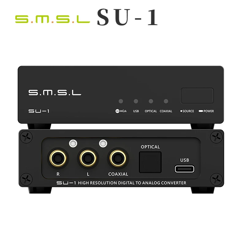 SMSL SU-1 Decoder MQA-CD Audio USB DAC AK4493S XU316 768kHz/32-bit DSD512 High Resolution Enhanced Sound Quality audio decoder headphone audio decoder