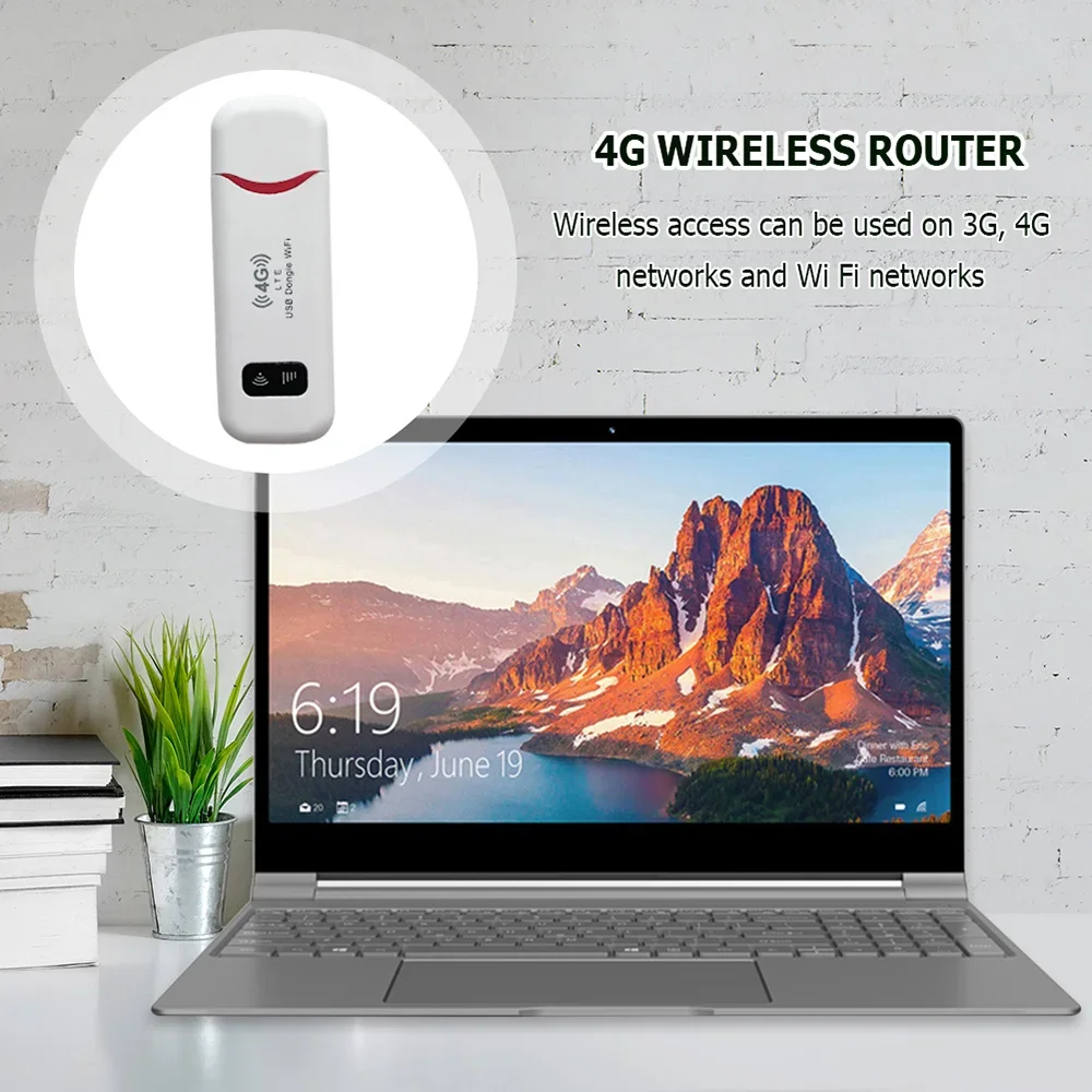 4G Mobile Broadband LTE Wireless WiFi Adapter Wireless USB Dongle 150Mbps Modem Stick 4G Sim Card Wireless Router Home Office - 6