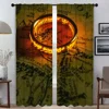 Kitchen Curtains 2 Pieces The Lord of the Rings Curtains Child Room Window Curtain Shades Partition Halloween Decoration Living 1