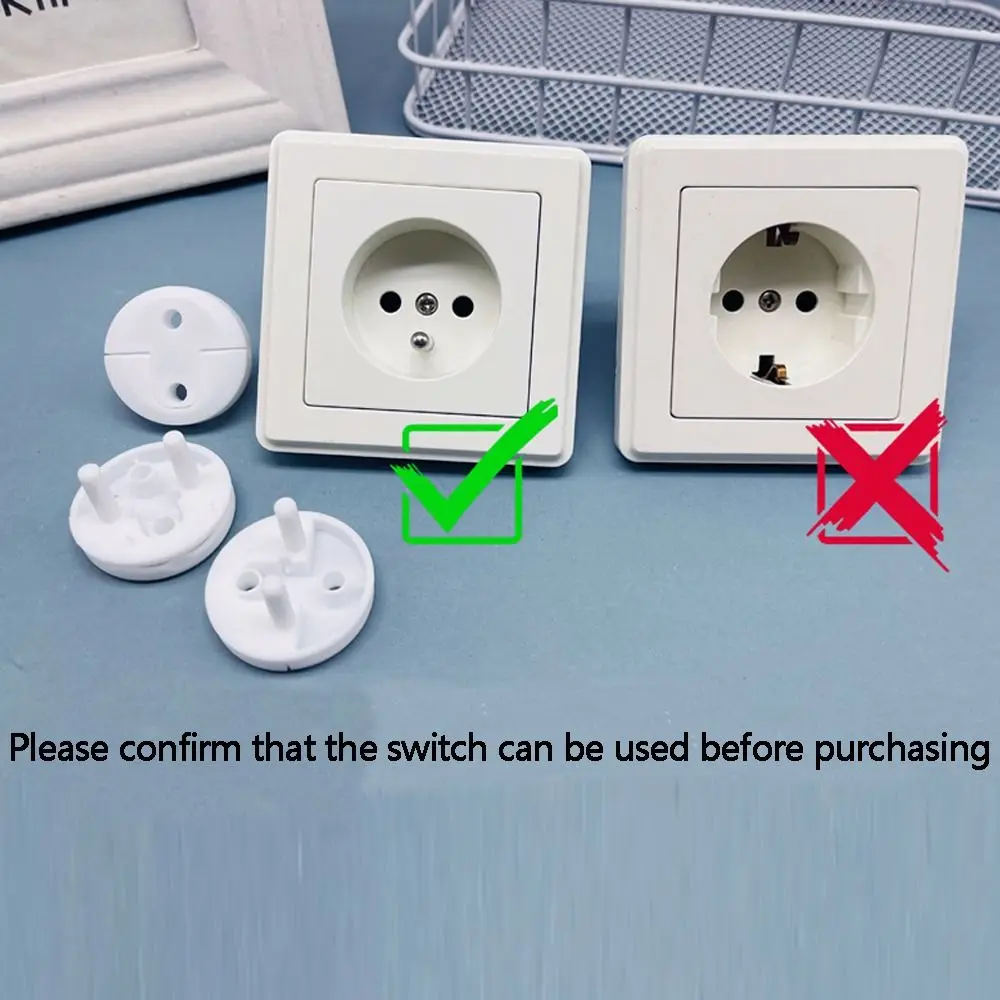 Socket Covers 10pcs Children Anti Electric Shock Rotate Protectors Baby Safety Plug Socket Covers